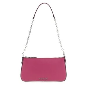 13. Michael Kors Fuchsia Wristlet with Silver Chain